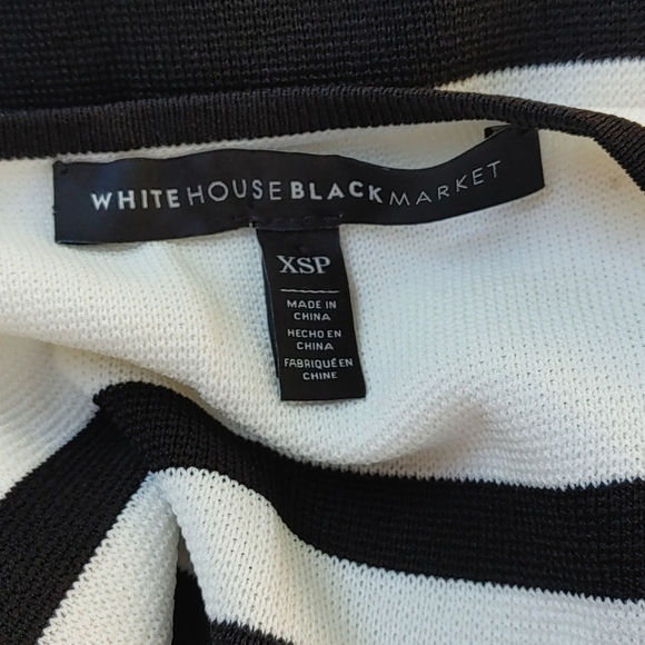 WHBM Striped Knit Flutter Dress Xsp - Picture 9 of 9